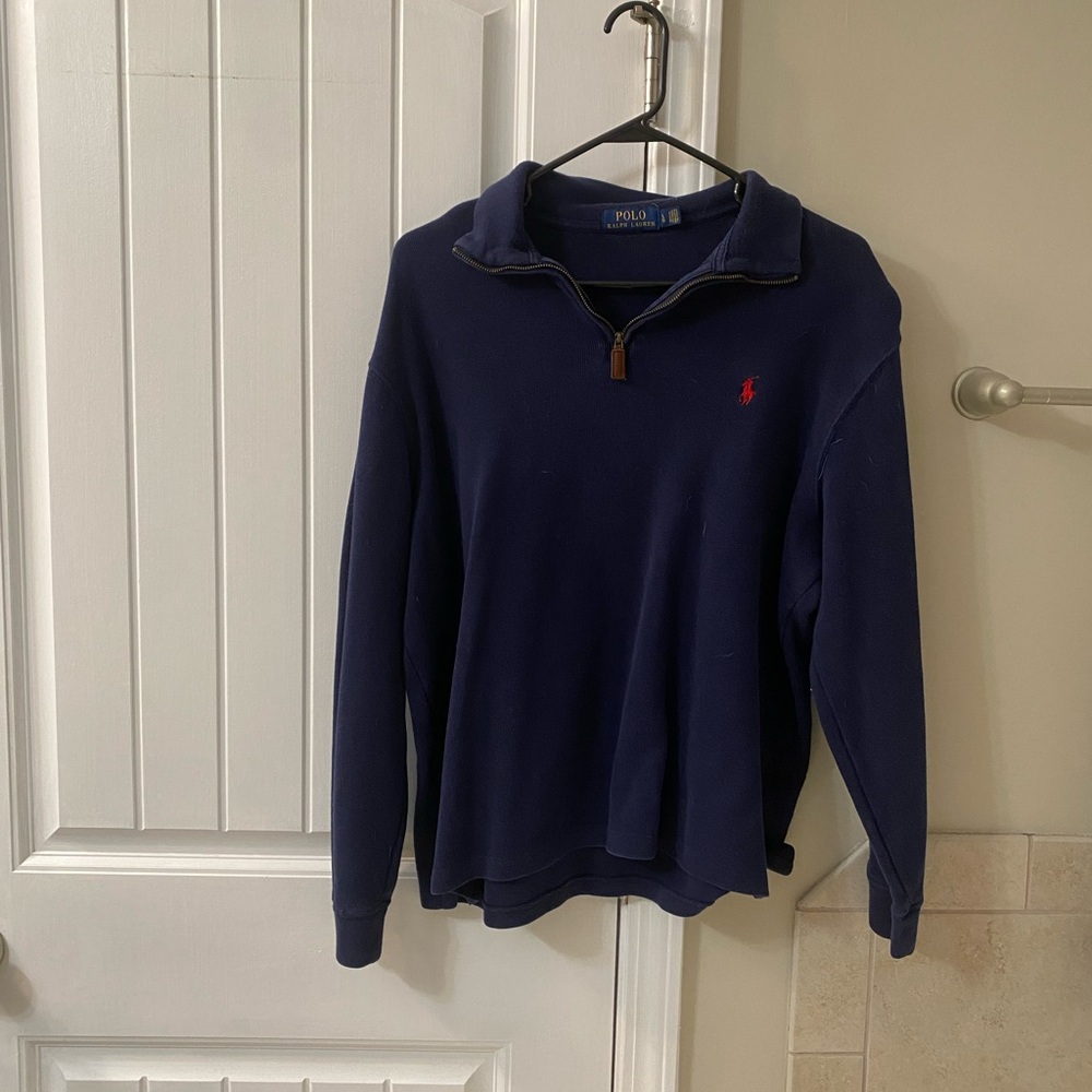 Men’s large Polo by Ralph Lauren quarter zip sweater